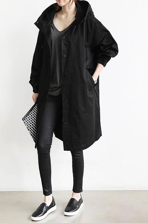 Hooded Trench Coat