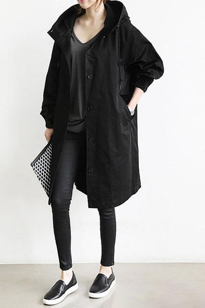 Hooded Trench Coat