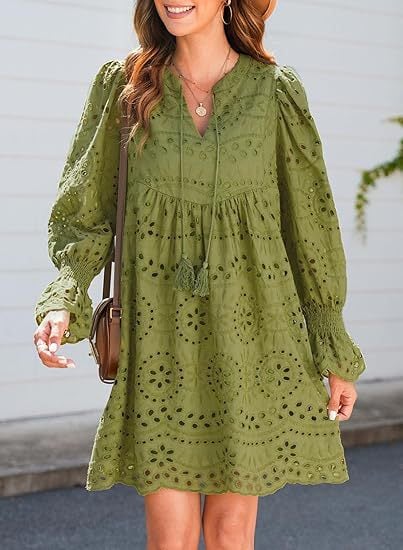 A Line Hollow Out Lace Ruffle Party Dresses (Buy 2 Free Shipping)