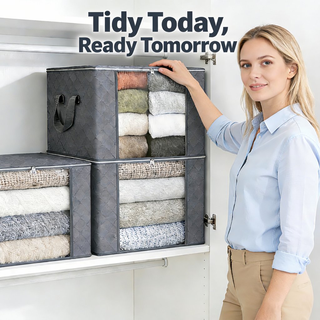 ⏰49% OFF✨4-Pack Foldable Clothes Storage Bags