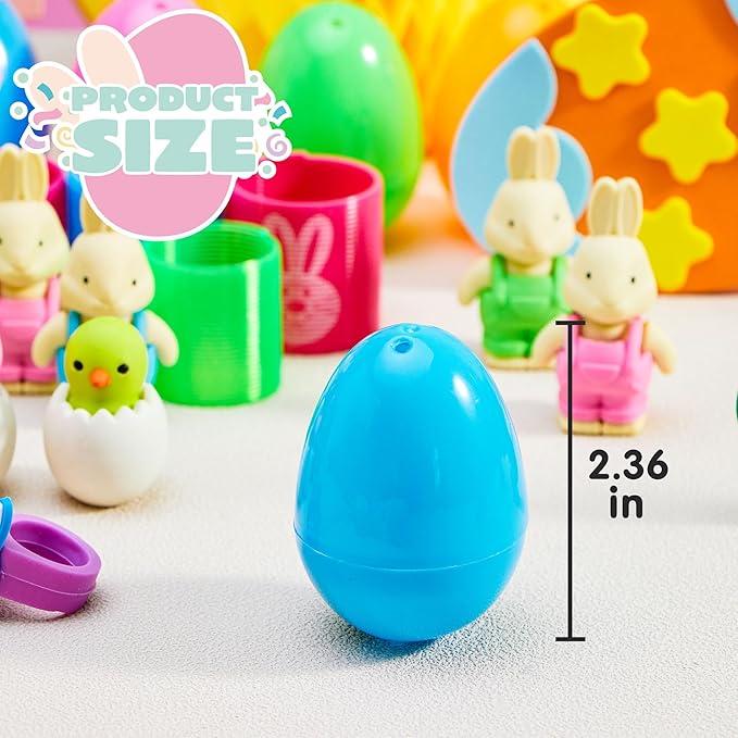100Pcs Prefilled Easter Egg Kit | Prefilled with Toys & Stickers 🐰