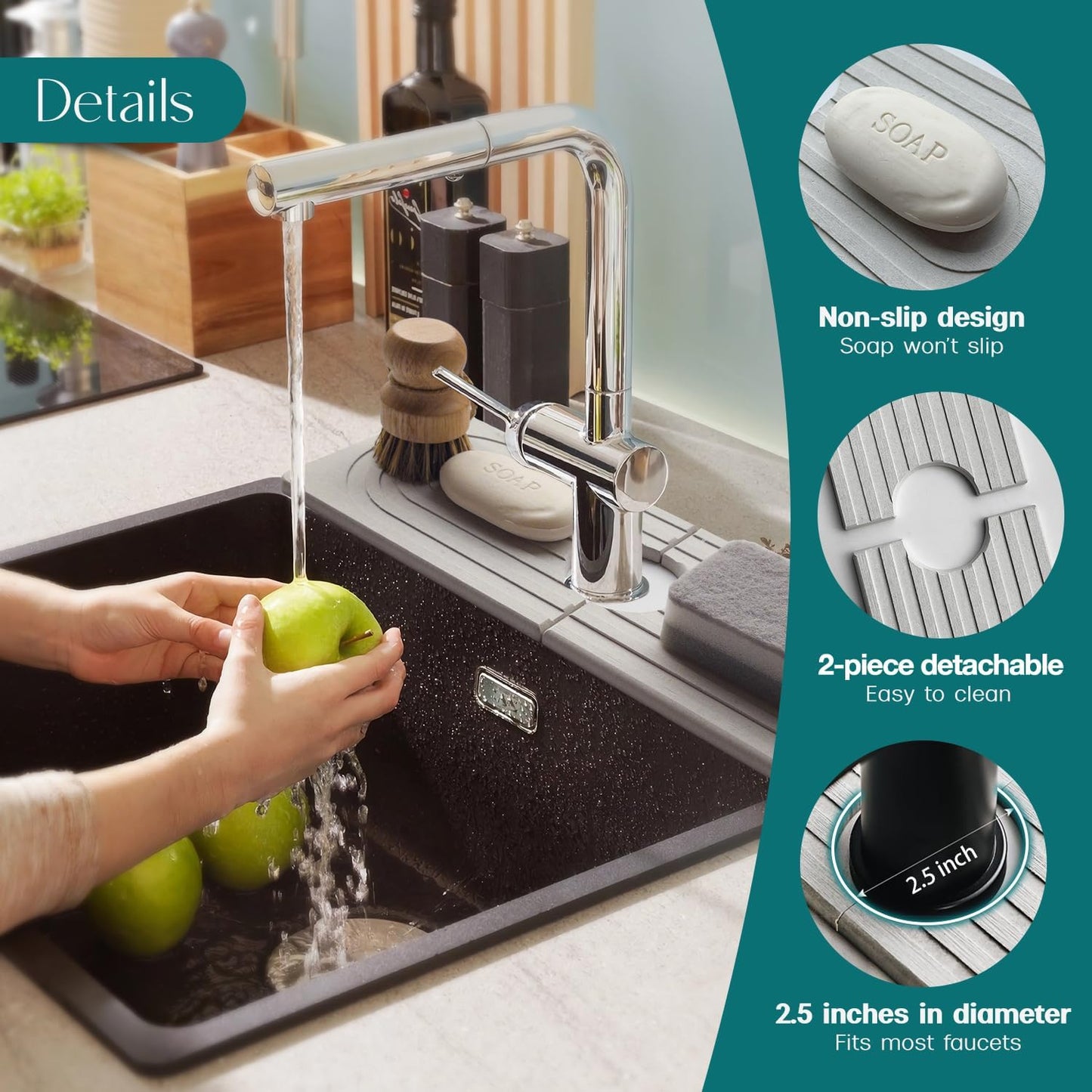 🔥Promotion Save 49% OFF - Quickly Dry Sink Diatom Mud Mat