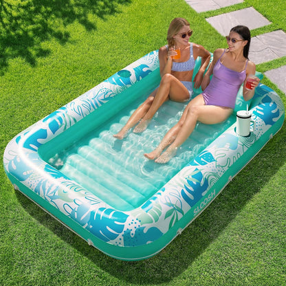✨ XL Blushing Pink Pool Float with Pillow | Sunbathing Lounge & Blow-Up Ball Pit