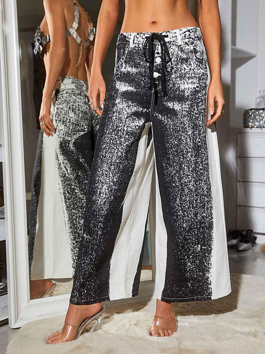 Anona Denim Pants In Black