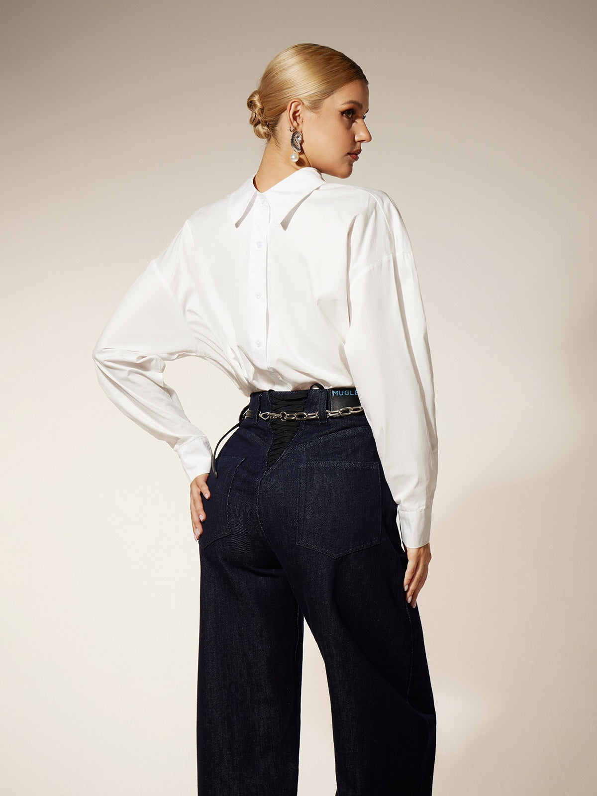 Ehawee Long Sleeve Cutout Shirt