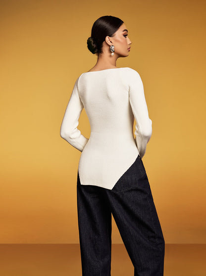 Evolia Long Sleeve Knitted Top