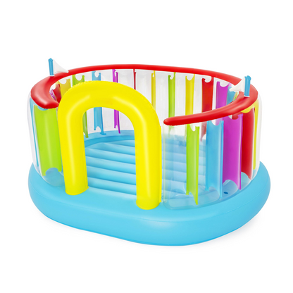 🎉Grand Opening – 50% Off!⏰️  Bestway Bouncetopia Multi-Color Child PVC Bouncer with Built-in Pump