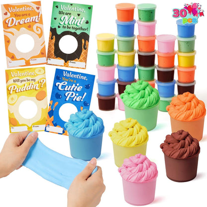 ⏰ Clearance ends in 24 hours! 💥 30 Packs Galaxy Slime With Cards for Kids