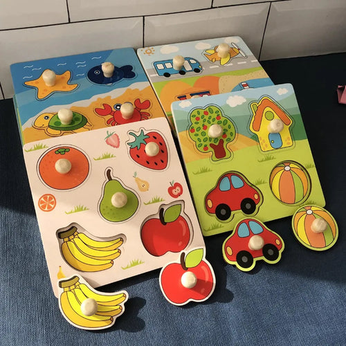 Montessori Wooden Puzzle for Babies