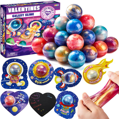⏰ Clearance ends in 24 hours! 💥 30 Packs Galaxy Slime With Cards for Kids