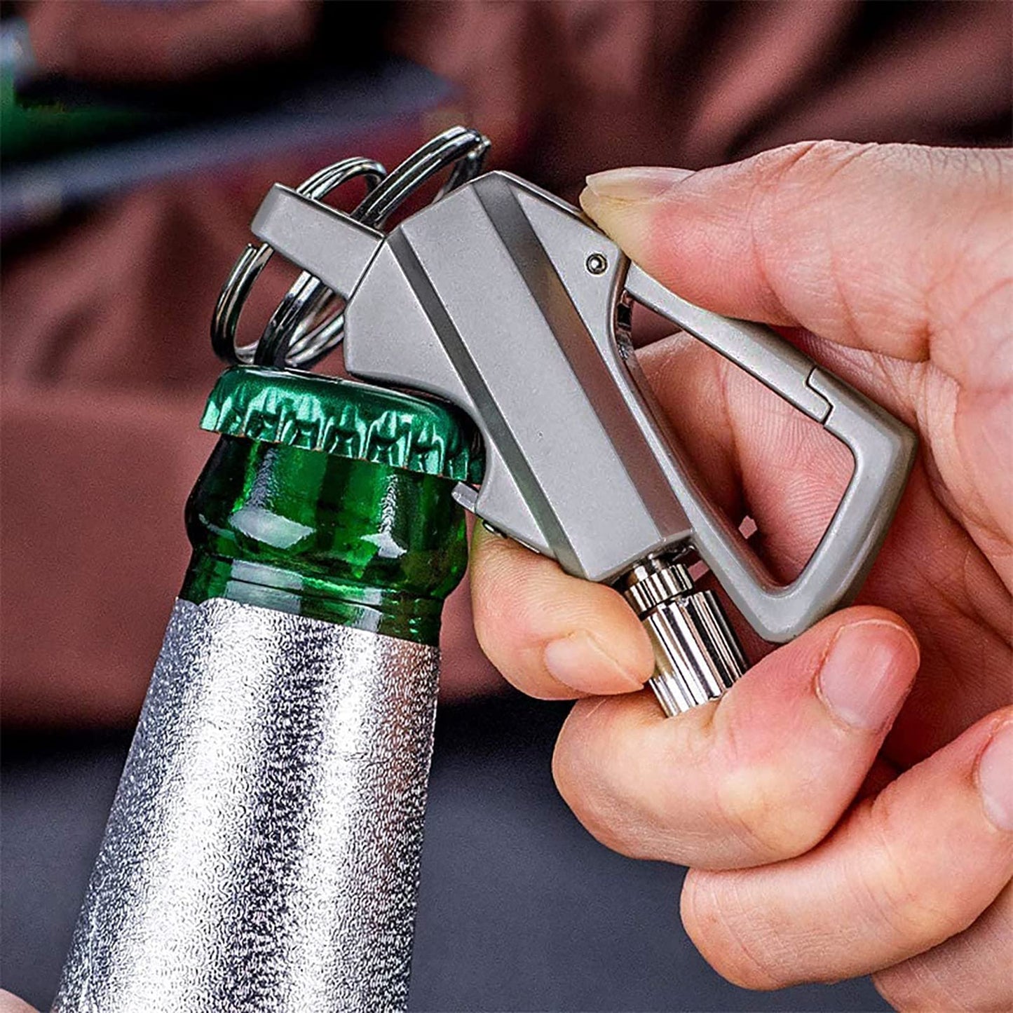 ✨Today 49% OFF - Permanent Match Infinity Lighter with Multitool Keychain Bottle Opener