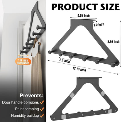 Carbon Steel Over-the-Door Hanger Rack