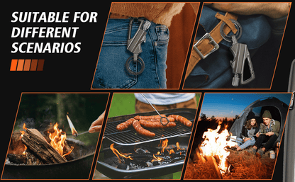 ✨Today 49% OFF - Permanent Match Infinity Lighter with Multitool Keychain Bottle Opener