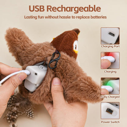 🔥Hot Sale 49% OFF - 🐾Interactive Chirping Bird Cat Toy