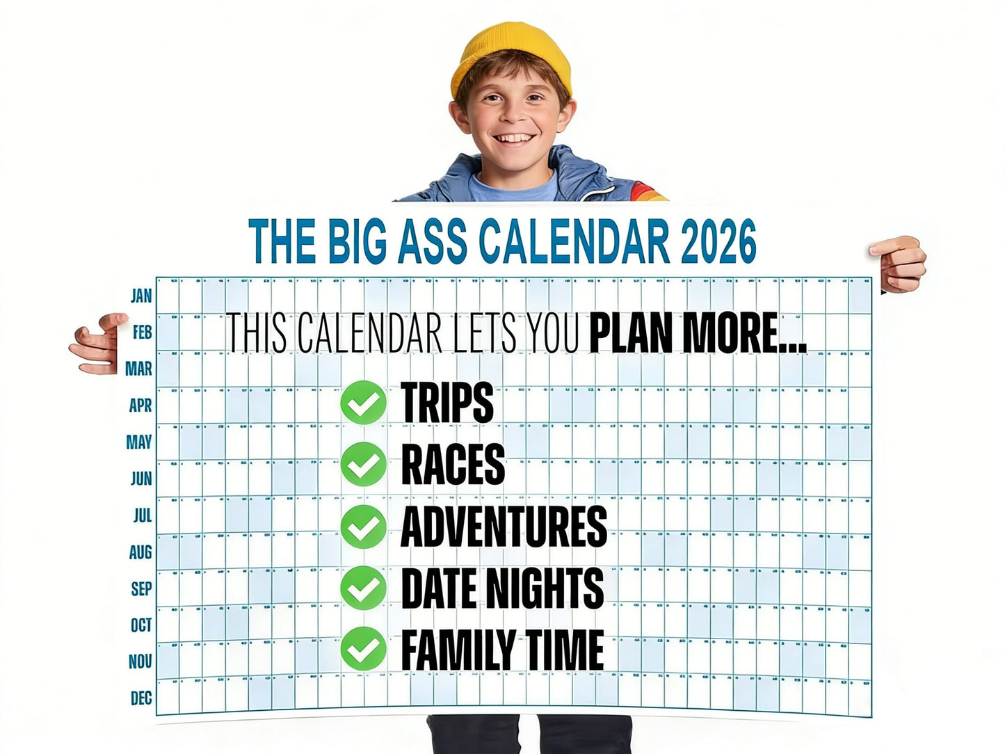 🔥NEW YEAR 46% OFF SALE📅The Big ASS## Calendar 2026 - Design Your Amazing 2026!🏃