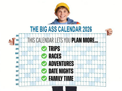 🔥NEW YEAR 46% OFF SALE📅The Big ASS## Calendar 2026 - Design Your Amazing 2026!🏃