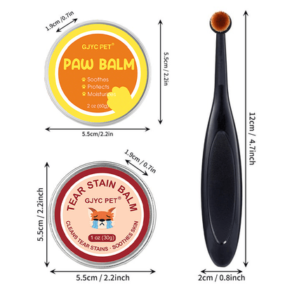 GJYC PET Tear Stain Protection Cream & Brush Set