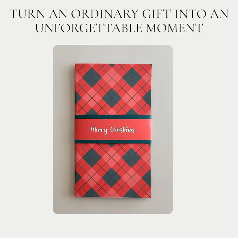 ⏰⚡LAST DAY 60% OFF - 🎅Handmade Christmas gift card booklet ♻️Free PDF Included!