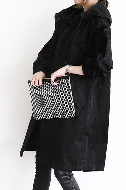 Hooded Trench Coat