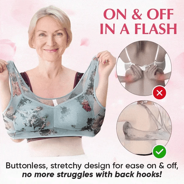 ✨BUY 1 GET 1 FREE🔥 👙Ice Silk Lace Cooling Comfort Bra