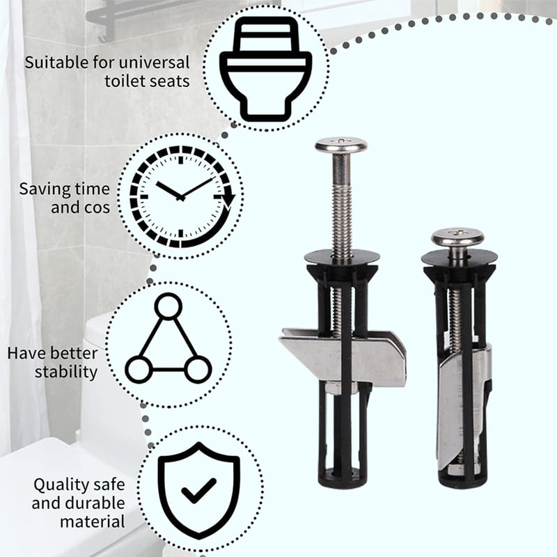 🔥This Week's Special Offer 49% Off - Heavy-Duty Toilet Seat Fastening Bolt Kit