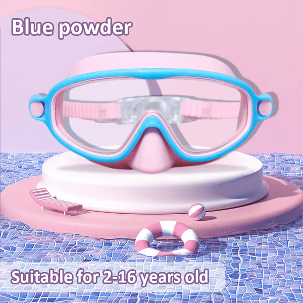 🏊‍♀️ Buy 1 Get 1 Free🏊‍♀️-HD children's large frame waterproof and anti-fog swimming goggles