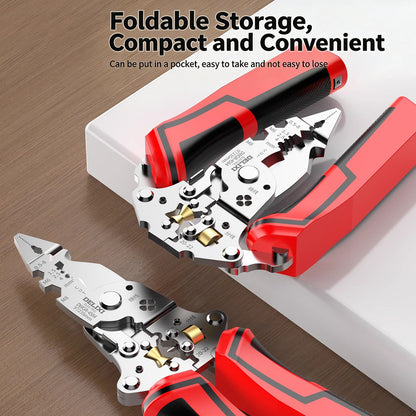 🔧 16-in-1 Multifunctional Wire Stripper Twister – Professional Electrical Tool
