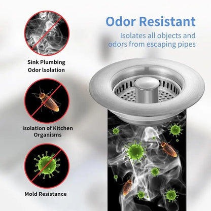 🔥Hot Selling! 49% OFF! - Upgraded 3 in 1 Kitchen Sink Drain Strainer