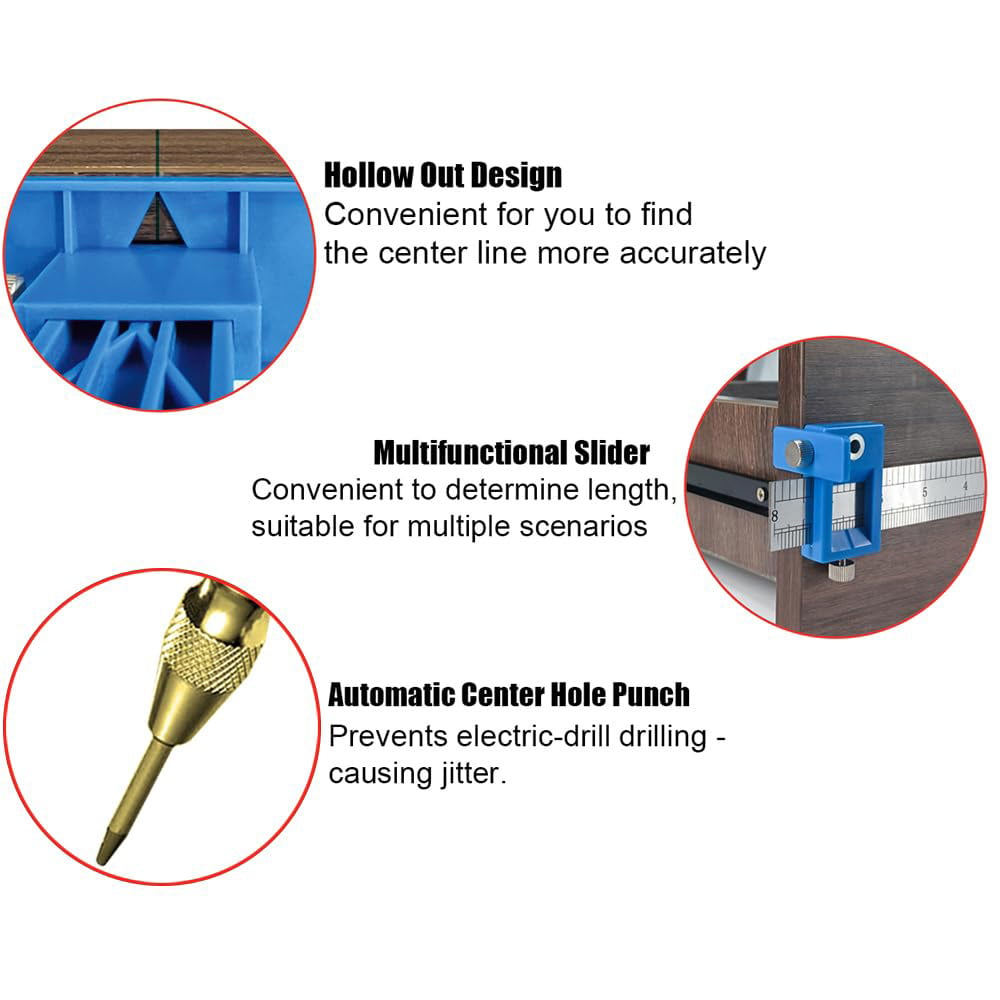 💥TODAY SALE 49% OFF - Woodworking Punch Locator Drill Guide