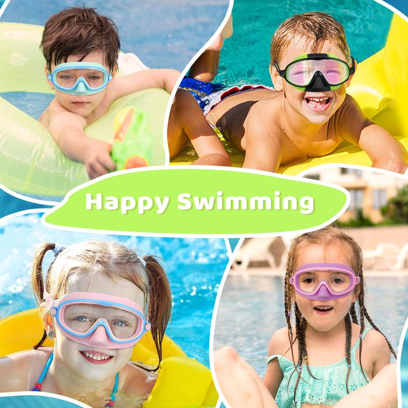 🏊‍♀️ Buy 1 Get 1 Free🏊‍♀️-HD children's large frame waterproof and anti-fog swimming goggles
