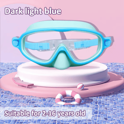 🏊‍♀️ Buy 1 Get 1 Free🏊‍♀️-HD children's large frame waterproof and anti-fog swimming goggles