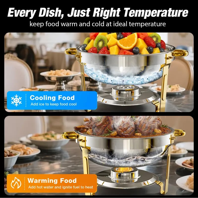 🔥Stainless Steel Chafing Dish Buffet Set ✈️Free Shipping Today!(⏰Stock: 19 left)
