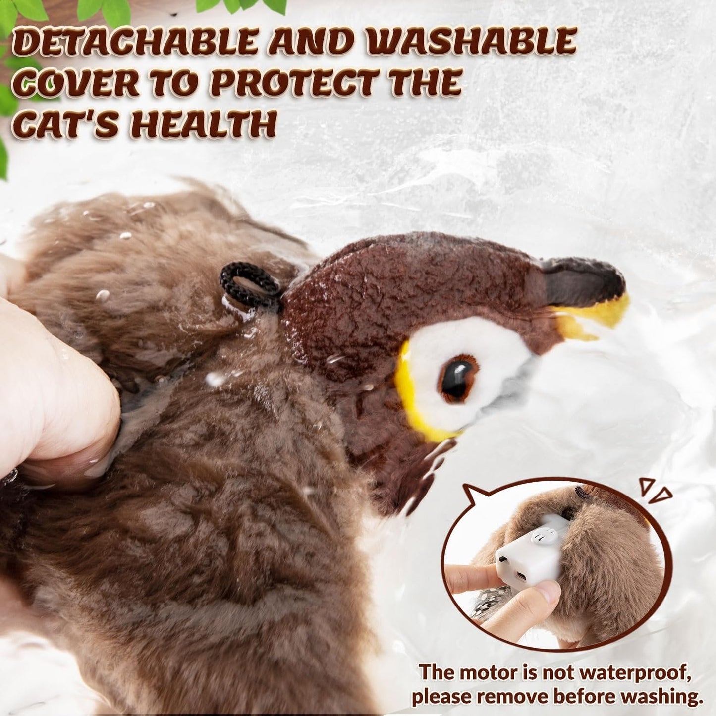 🔥Hot Sale 49% OFF - 🐾Interactive Chirping Bird Cat Toy