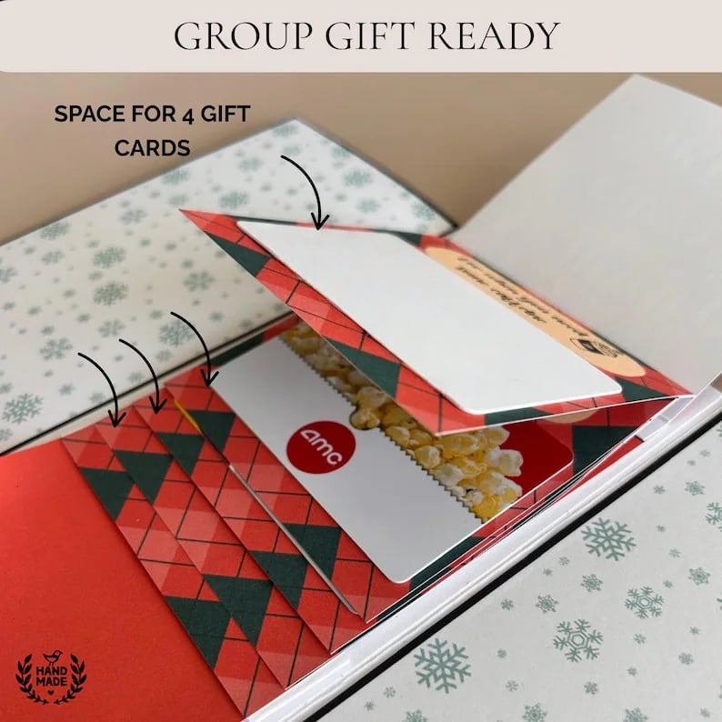 ⏰⚡LAST DAY 60% OFF - 🎅Handmade Christmas gift card booklet ♻️Free PDF Included!