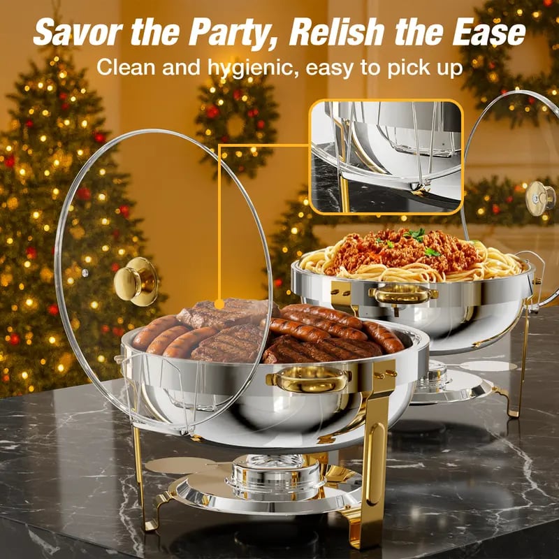 🔥Stainless Steel Chafing Dish Buffet Set ✈️Free Shipping Today!(⏰Stock: 19 left)