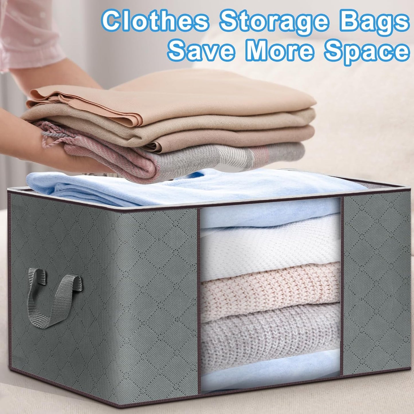 ⏰49% OFF✨4-Pack Foldable Clothes Storage Bags