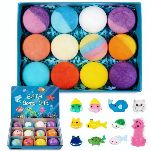 🛁✨Natural Bath Bombs for Kids with Mega Bubbles & Surprise Inside🦄 Same as in the video🔥