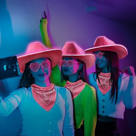 🤠⚡Cowboy LED Party Hat