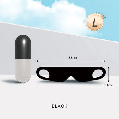 Capsule Storage Blackout Eye Mask with Free Ear Plugs