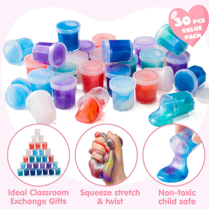 ⏰ Clearance ends in 24 hours! 💥 30 Packs Galaxy Slime With Cards for Kids
