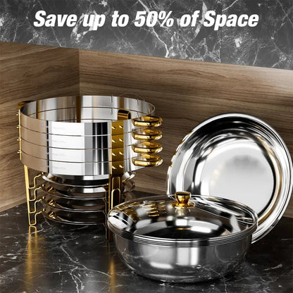 🔥Stainless Steel Chafing Dish Buffet Set ✈️Free Shipping Today!(⏰Stock: 19 left)