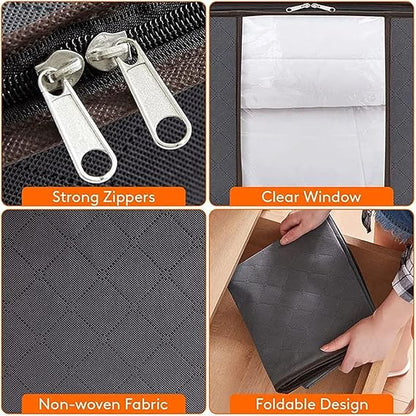 ⏰49% OFF✨4-Pack Foldable Clothes Storage Bags