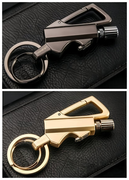 ✨Today 49% OFF - Permanent Match Infinity Lighter with Multitool Keychain Bottle Opener