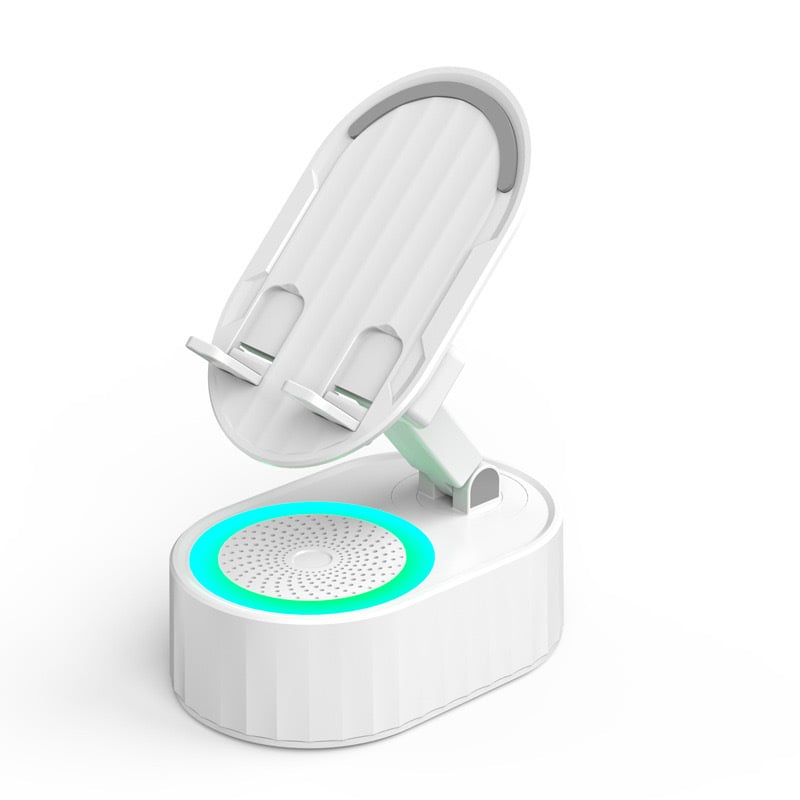 🔥2026 Upgraded Cell Phone Stand with Induction Speaker/Power Bank/Atmosphere Light
