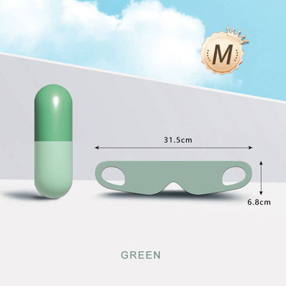 Capsule Storage Blackout Eye Mask with Free Ear Plugs