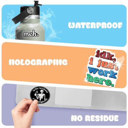🔥😻Funny Prank Meme Graffiti Stickers for DIY notebooks, Luggage, and Water Bottles🎁 Waterproof & No Residue😻