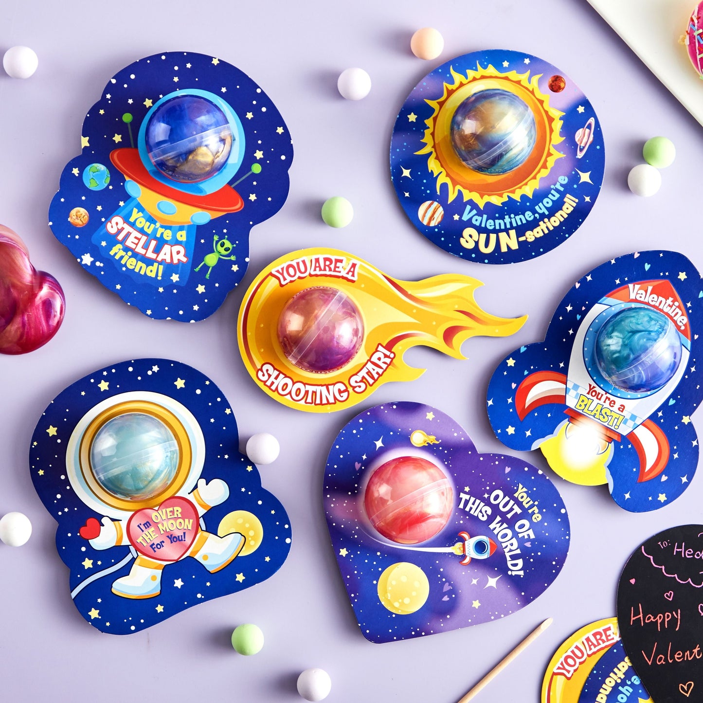 ⏰ Clearance ends in 24 hours! 💥 30 Packs Galaxy Slime With Cards for Kids