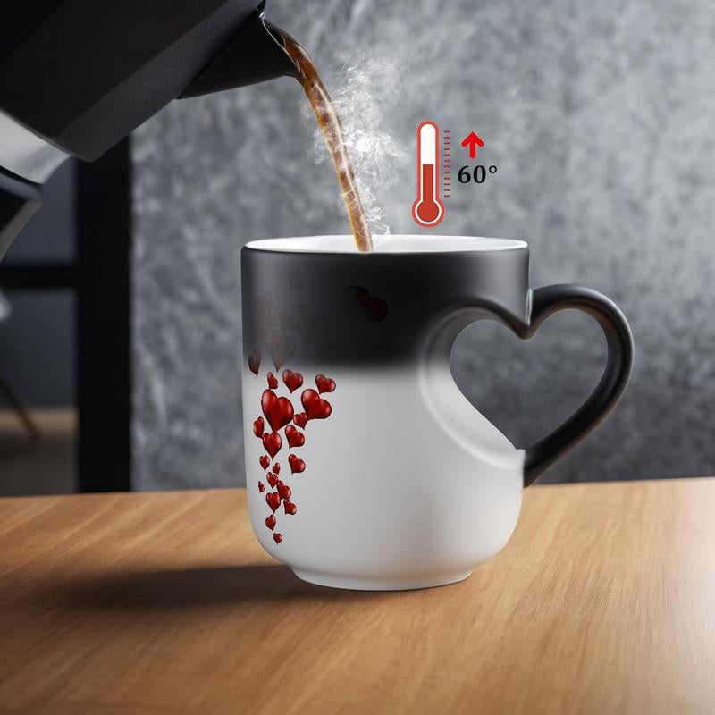 🔥Special Price $29.99 Only Today!!!❤️Heart-shaped Color-changing Ceramic Mug