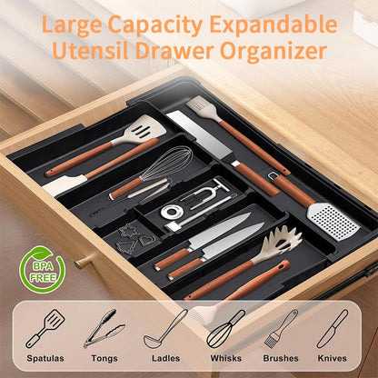⏰49% OFF✨Large Capacity Expandable Utensil Drawer Organizer