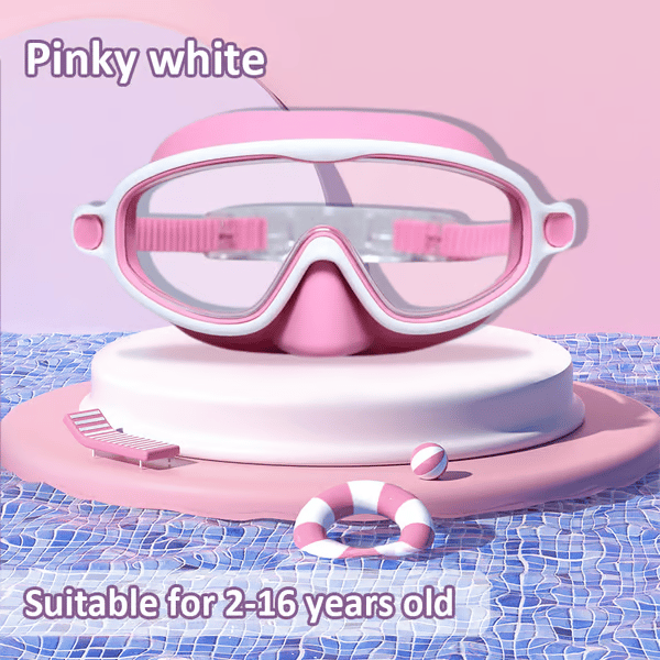 🏊‍♀️ Buy 1 Get 1 Free🏊‍♀️-HD children's large frame waterproof and anti-fog swimming goggles